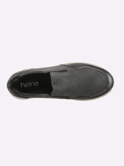 Mokassins & Slippers|heine Slipper grau