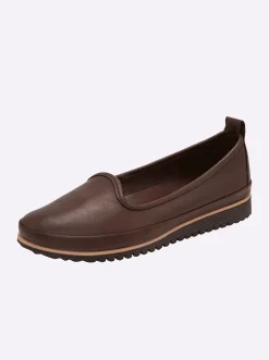 Mokassins & Slippers|Andrea Conti Slipper dunkelbraun