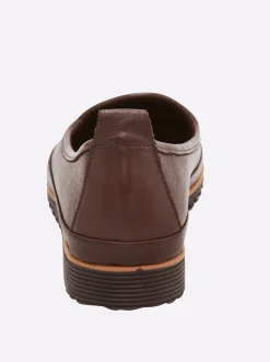 Mokassins & Slippers|Andrea Conti Slipper dunkelbraun