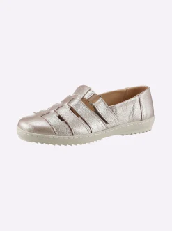 Mokassins & Slippers|heine Slipper rosé-metallic