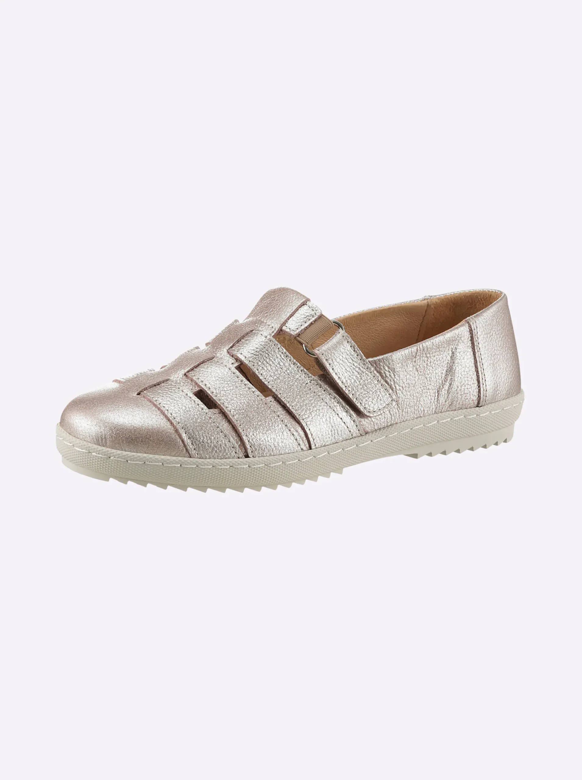 Mokassins & Slippers|heine Slipper rosé-metallic