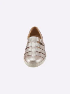 Mokassins & Slippers|heine Slipper rosé-metallic