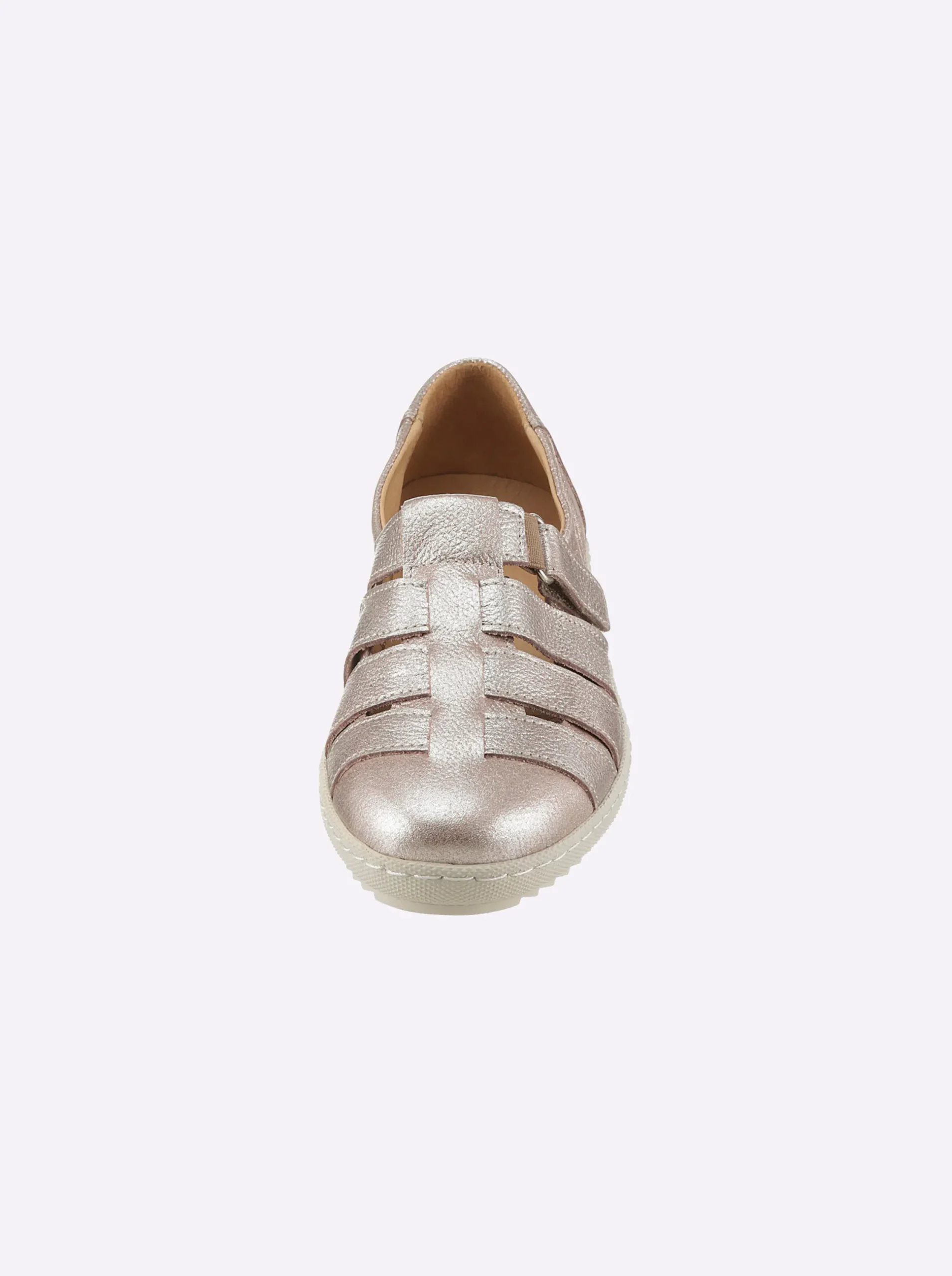 Mokassins & Slippers|heine Slipper rosé-metallic