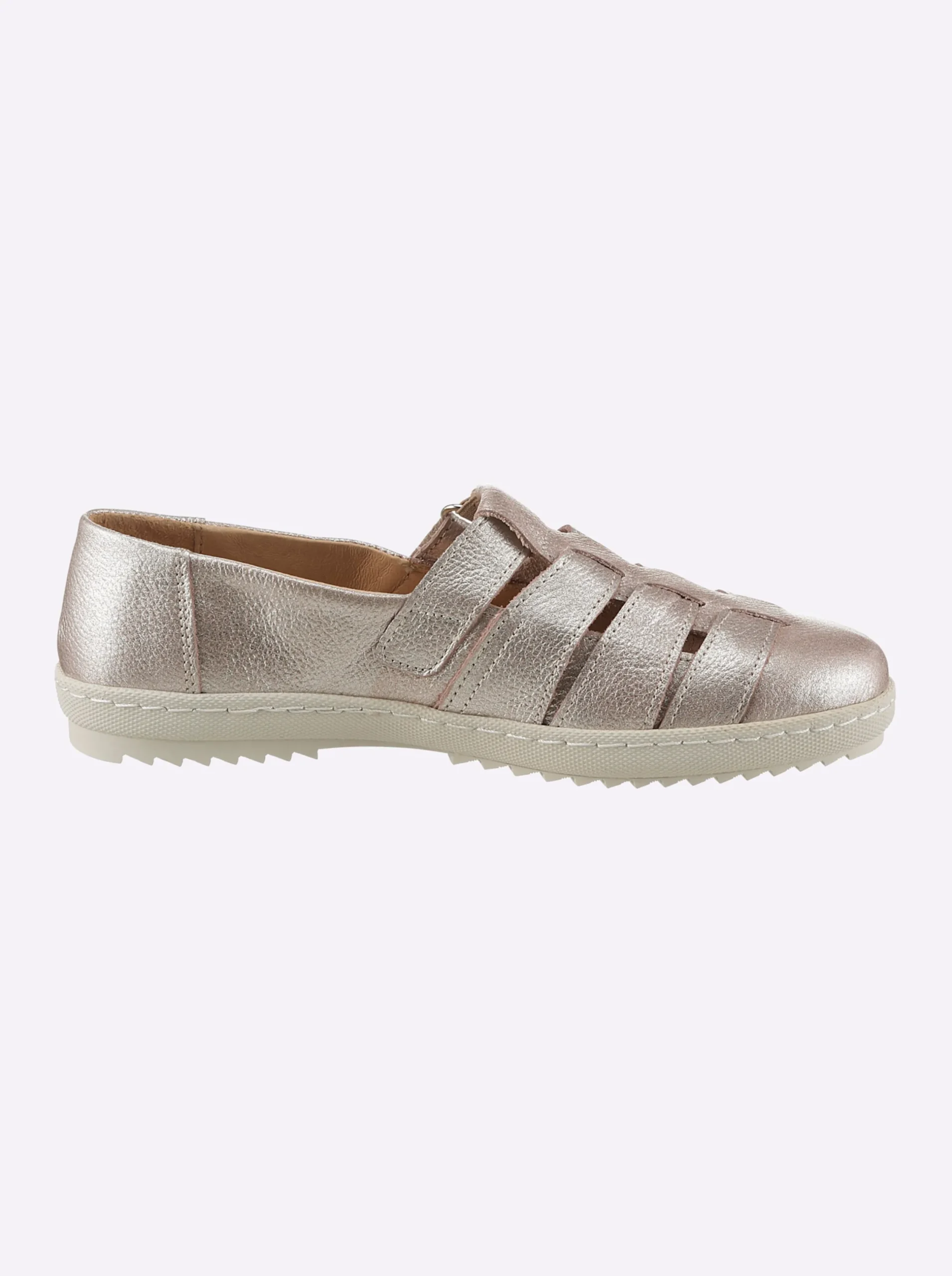 Mokassins & Slippers|heine Slipper rosé-metallic