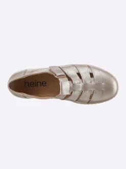 Mokassins & Slippers|heine Slipper rosé-metallic