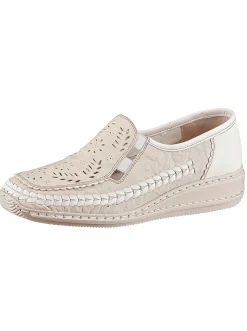 Mokassins & Slippers|Rieker Slipper creme