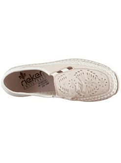 Mokassins & Slippers|Rieker Slipper creme