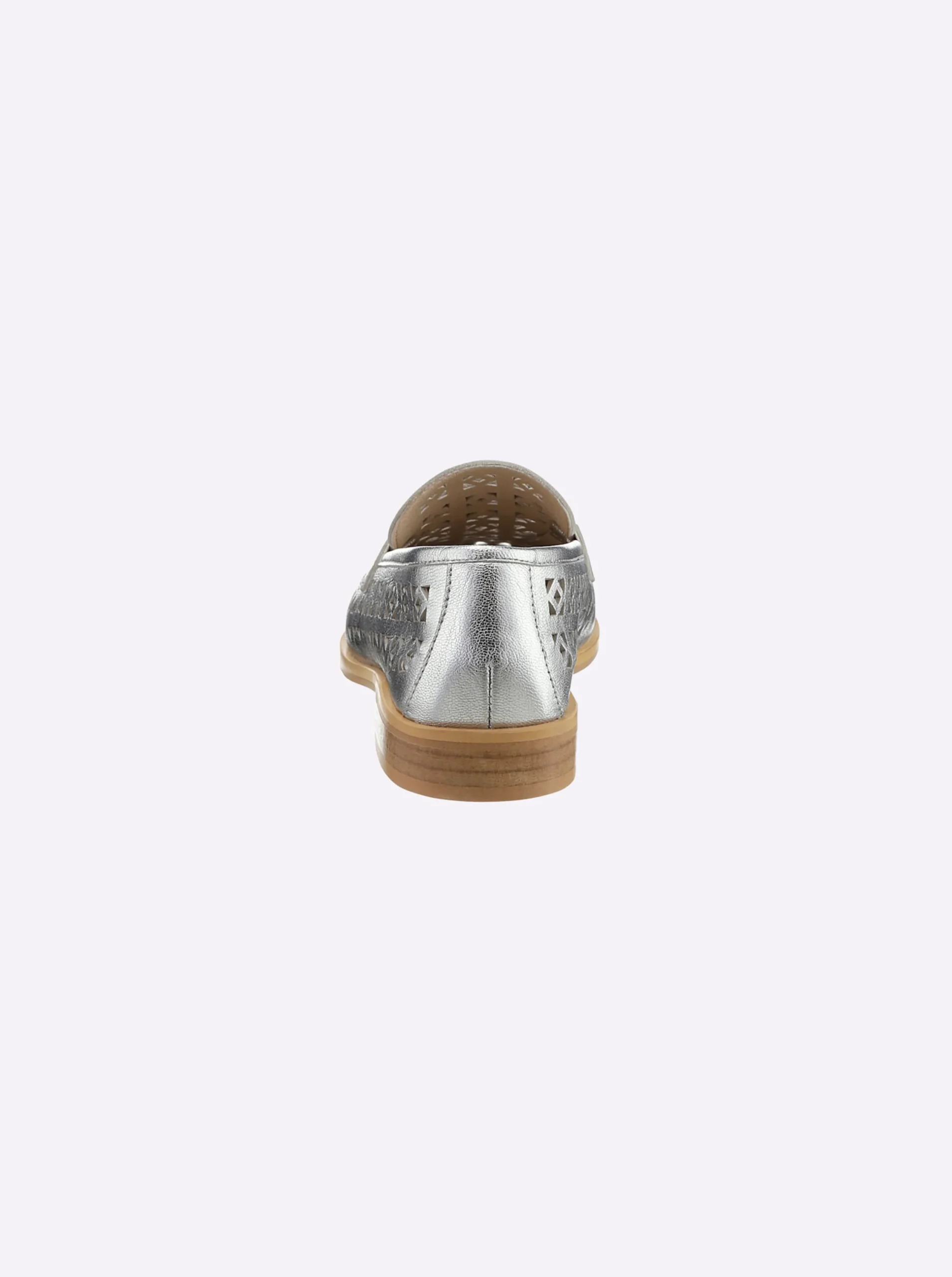 Mokassins & Slippers|heine Slipper silberfarben