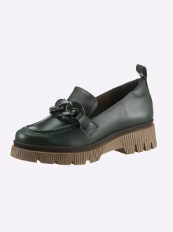 Mokassins & Slippers|heine Slipper grün