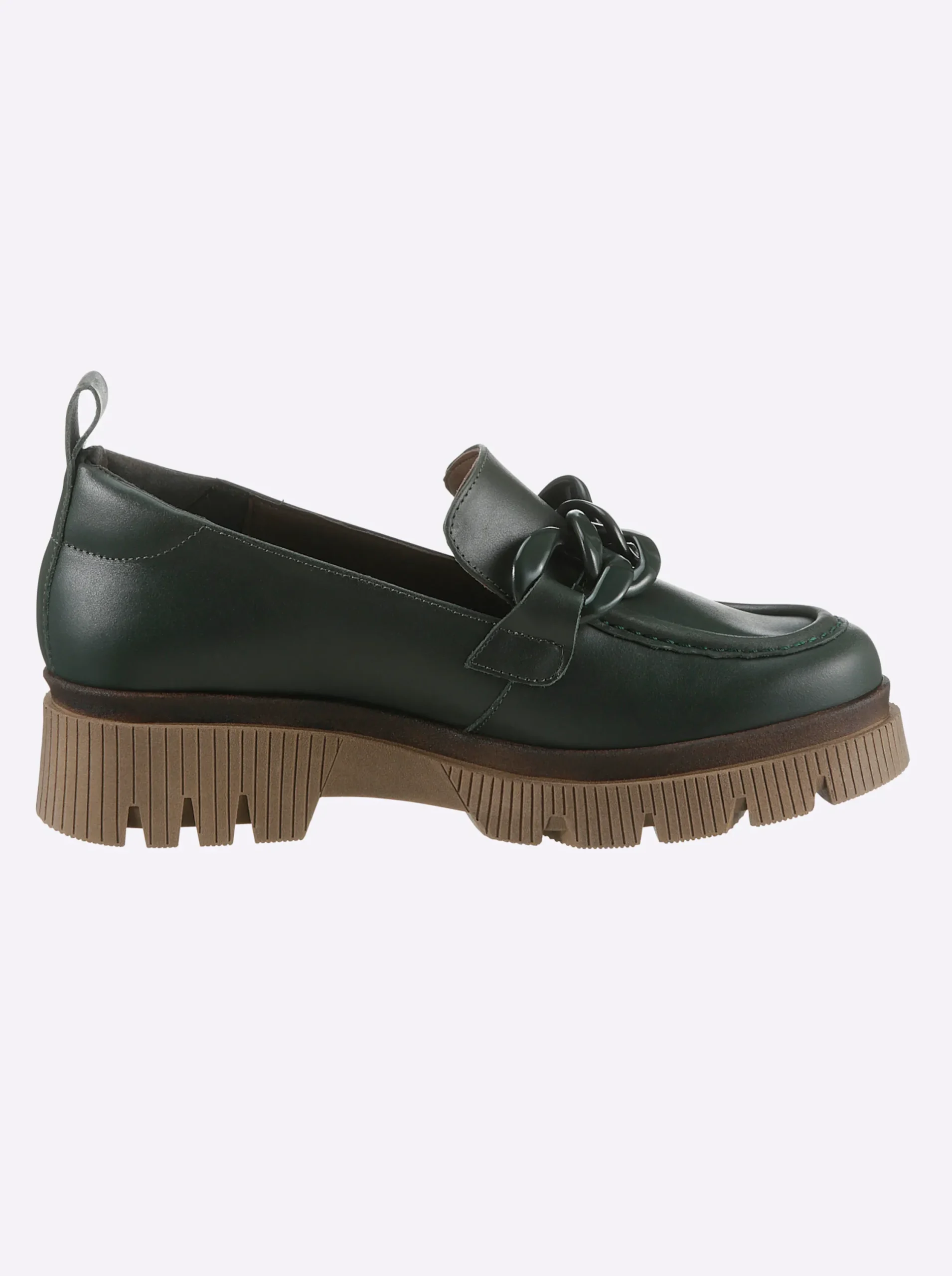 Mokassins & Slippers|heine Slipper grün