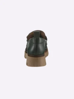 Mokassins & Slippers|heine Slipper grün