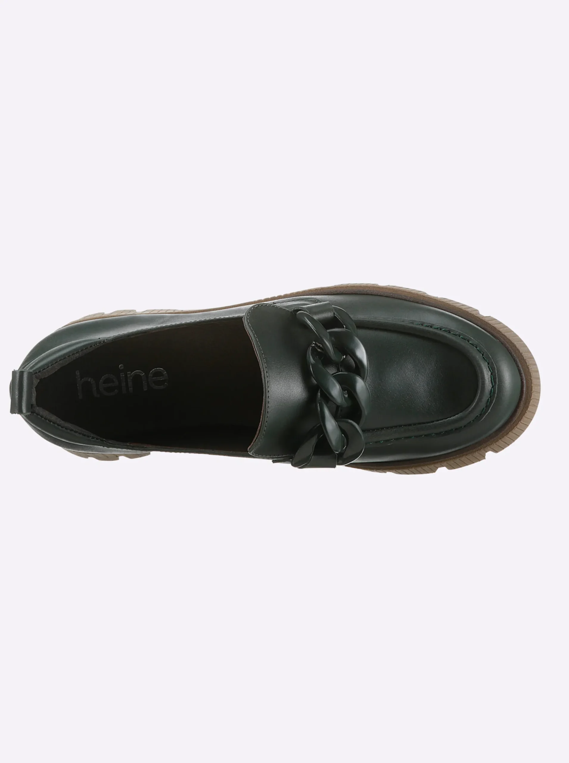 Mokassins & Slippers|heine Slipper grün