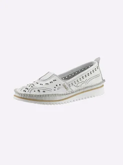 Mokassins & Slippers|Andrea Conti Slipper weiß