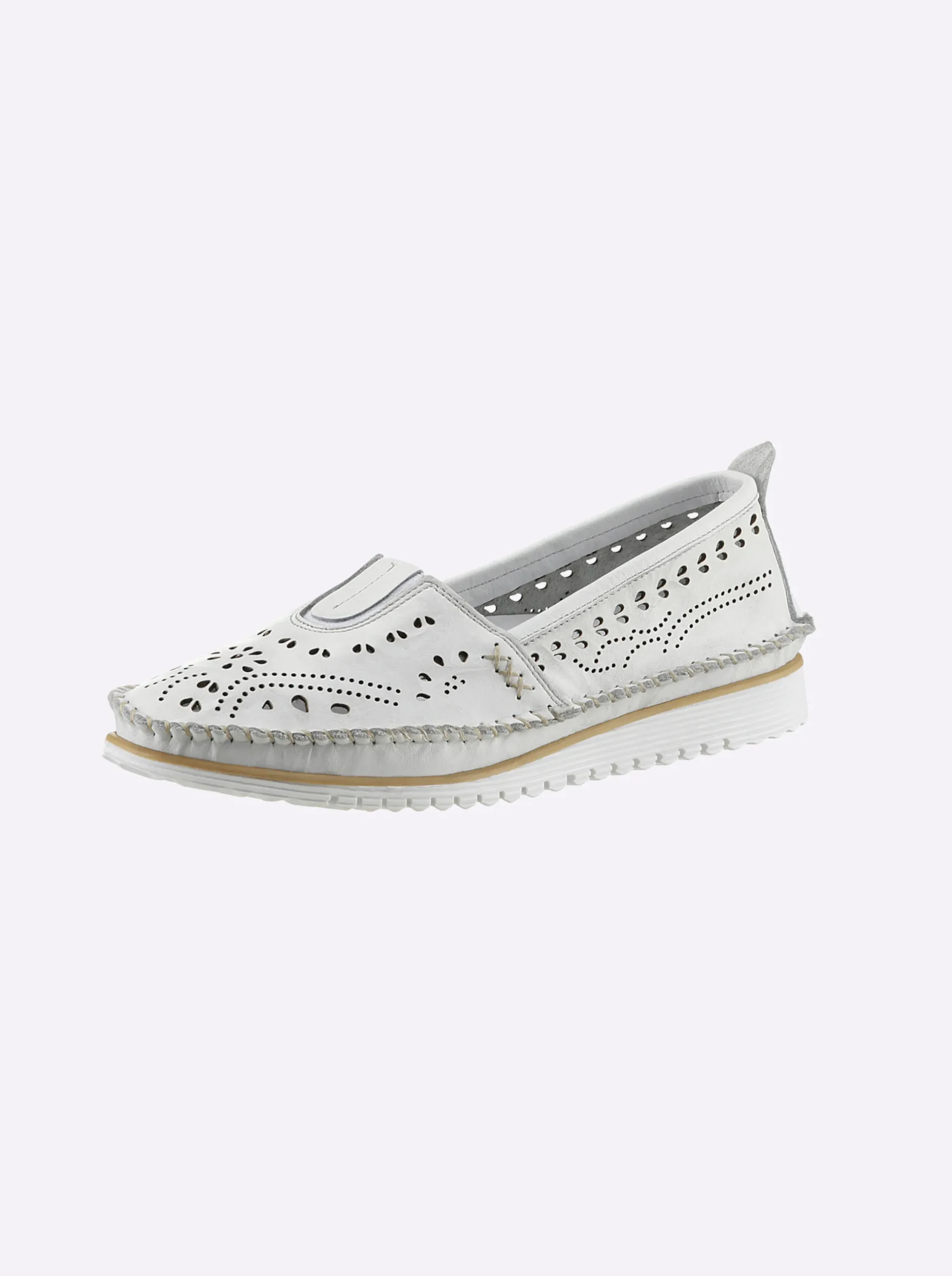 Mokassins & Slippers|Andrea Conti Slipper weiß