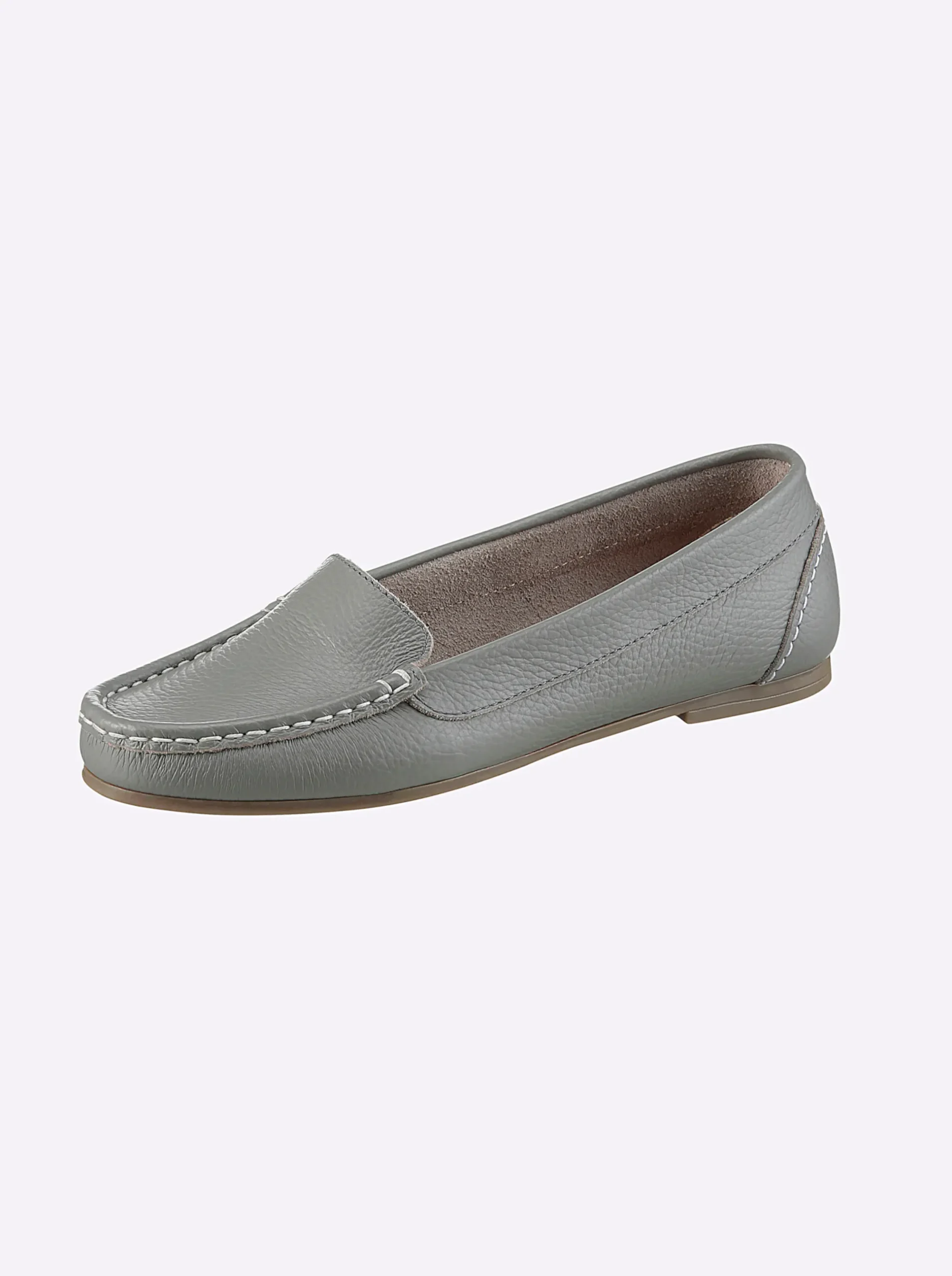 Mokassins & Slippers|heine Slipper grau