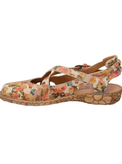 Mokassins & Slippers|Sandalen & Sandaletten|Josef Seibel Slipper beige-bedruckt