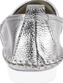 Mokassins & Slippers|Andrea Conti Slipper silberfarben