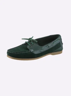 Mokassins & Slippers|heine Slipper grün