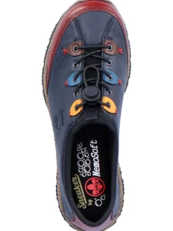 Sneakers & Schnürer|Rieker Slipper jeansblau