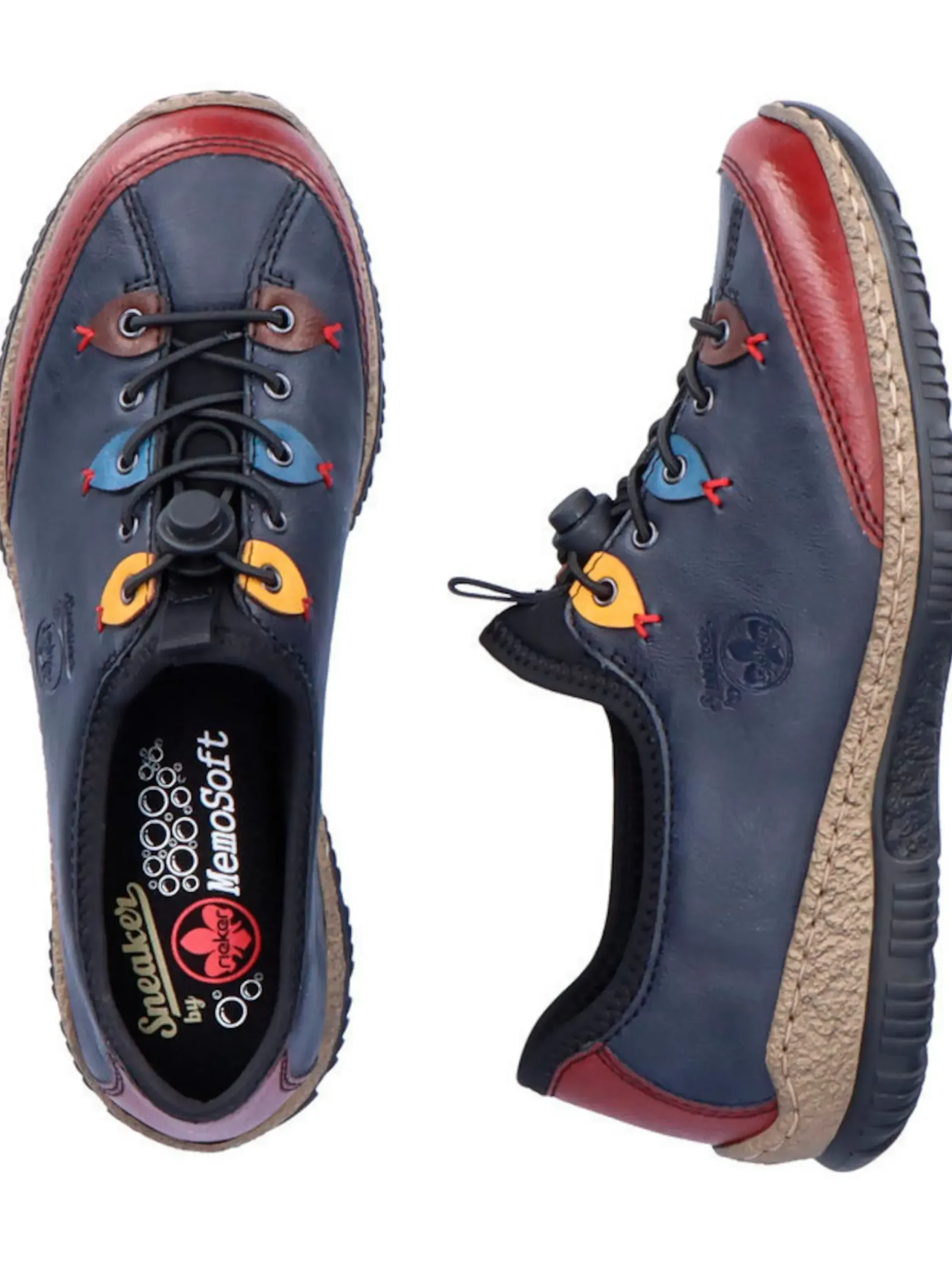 Sneakers & Schnürer|Rieker Slipper jeansblau