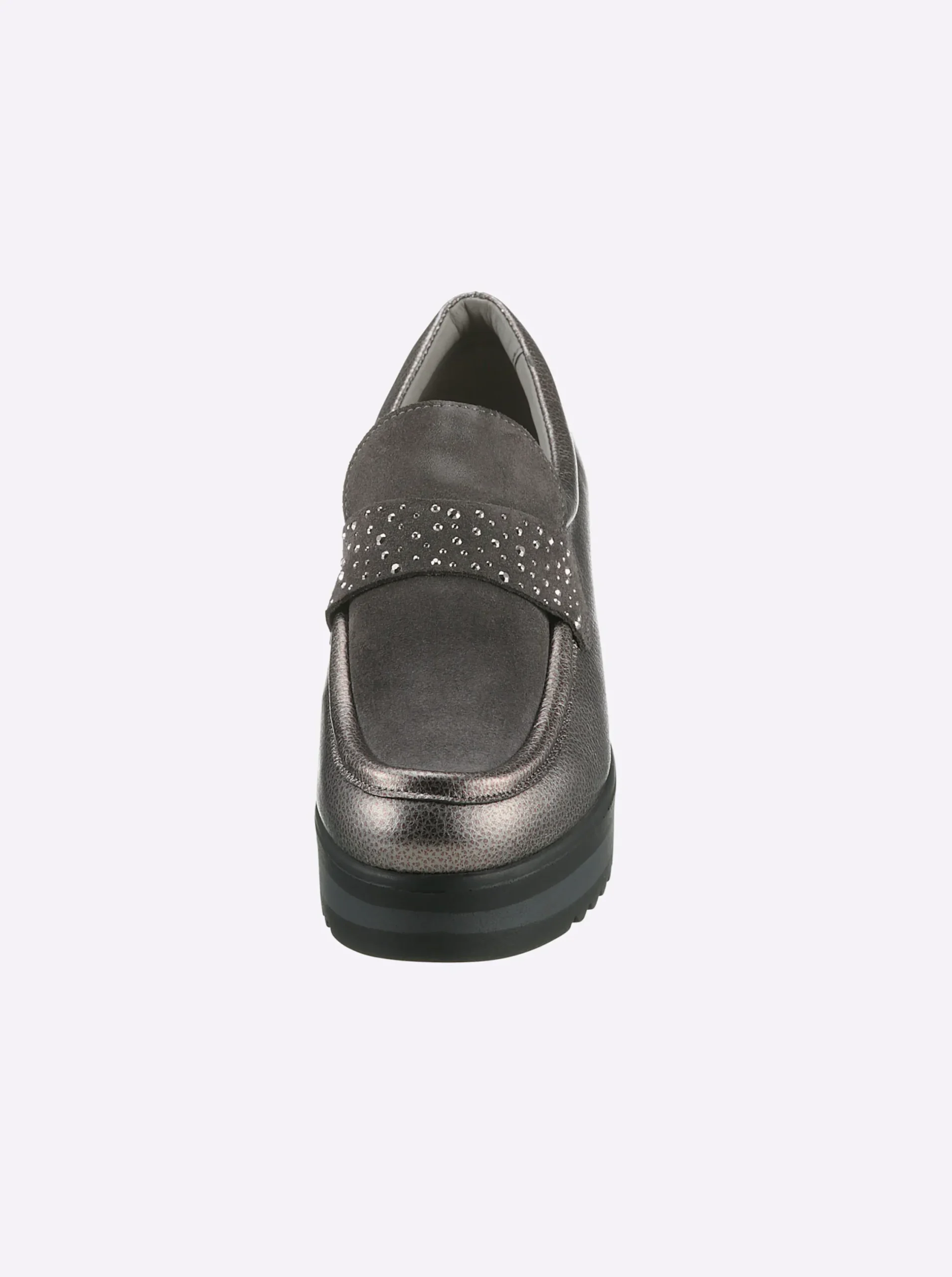 Mokassins & Slippers|heine Slipper grau