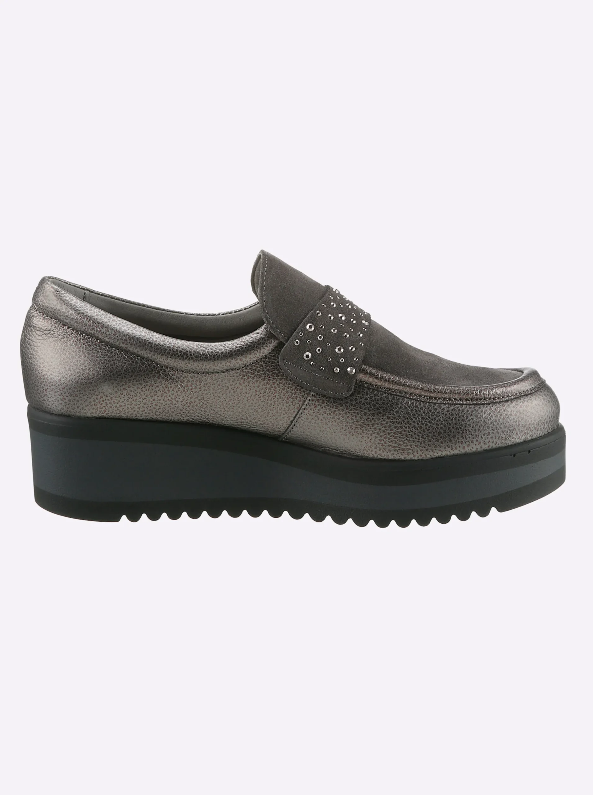 Mokassins & Slippers|heine Slipper grau