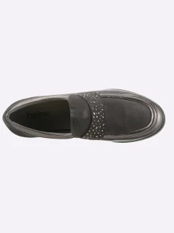 Mokassins & Slippers|heine Slipper grau