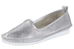 Mokassins & Slippers|Andrea Conti Slipper silberfarben