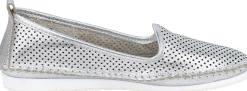 Mokassins & Slippers|Andrea Conti Slipper silberfarben