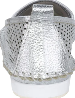Mokassins & Slippers|Andrea Conti Slipper silberfarben