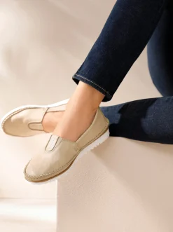 Mokassins & Slippers|Andrea Conti Slipper beige