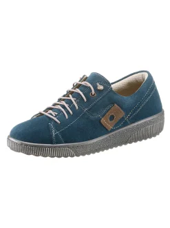 Mokassins & Slippers|airsoft modern+ Slipper aus Nubukleder mittelblau