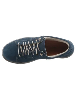 Mokassins & Slippers|airsoft modern+ Slipper aus Nubukleder mittelblau