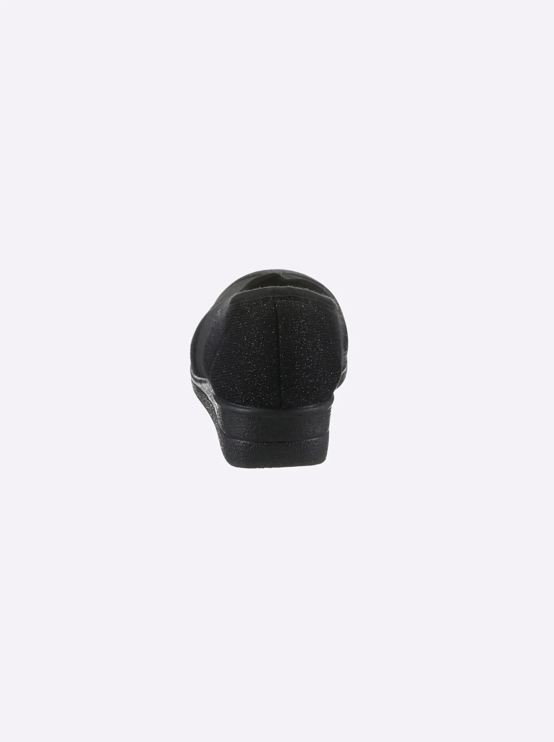 Mokassins & Slippers| Slipper aus Textil schwarz