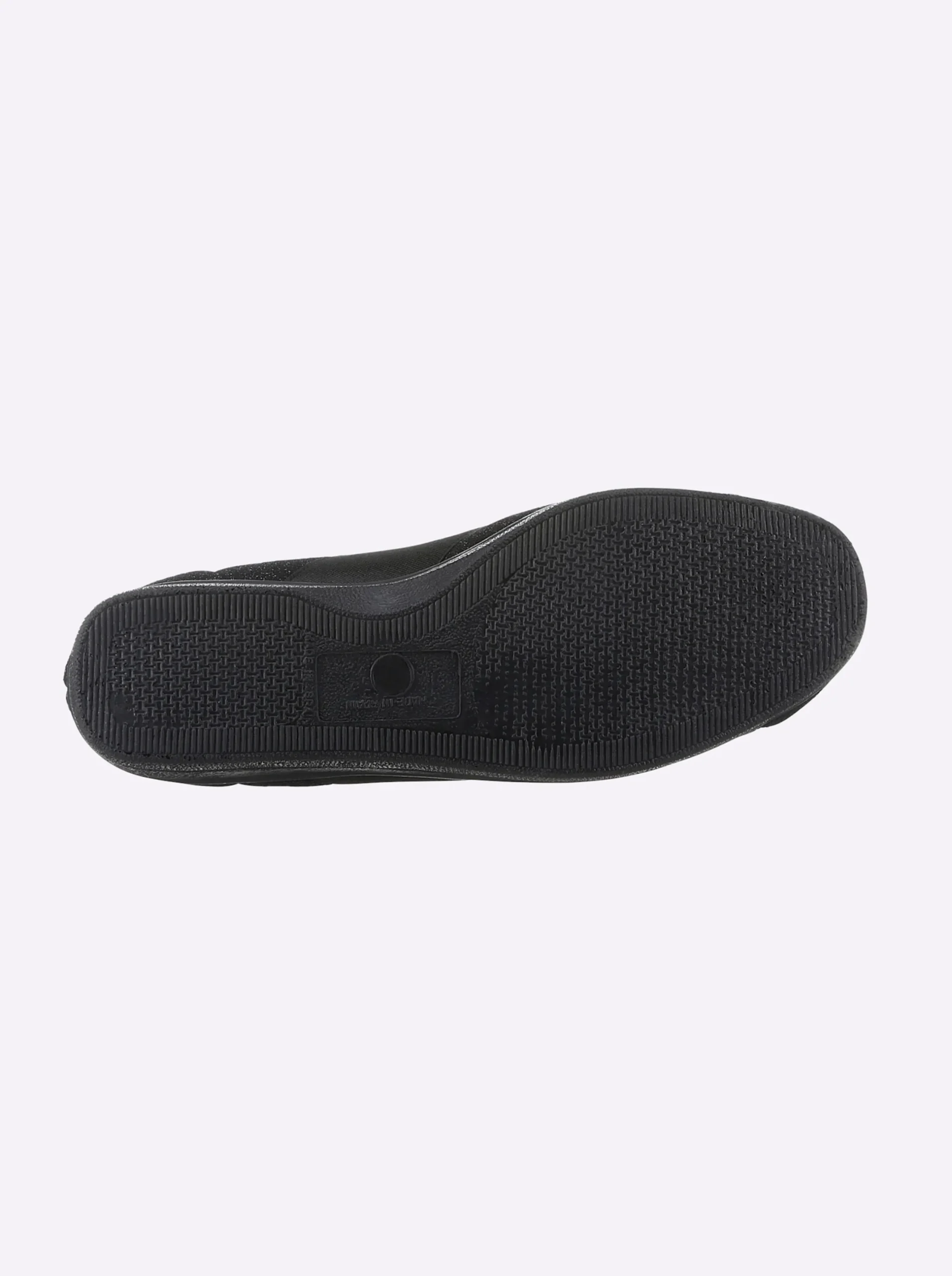 Mokassins & Slippers| Slipper aus Textil schwarz