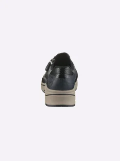 Mokassins & Slippers|Rieker Slipper für kräftige Füße jeansblau