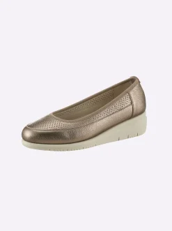 Mokassins & Slippers|airsoft comfort+ Slipper in Metallicfarben bronzefarben