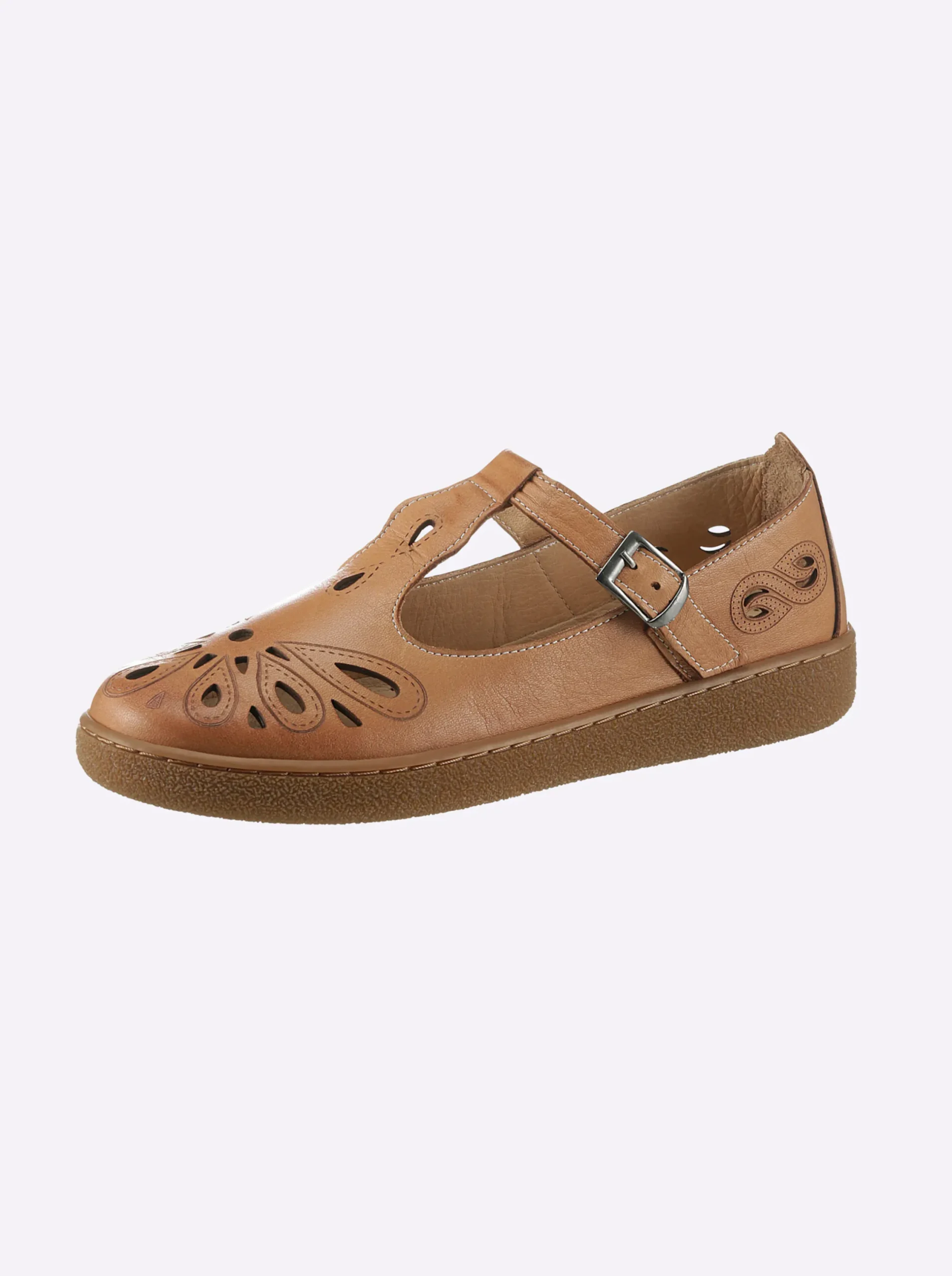 Mokassins & Slippers|airsoft modern+ Slipper komplett aus Leder camel