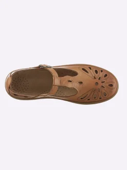 Mokassins & Slippers|airsoft modern+ Slipper komplett aus Leder camel