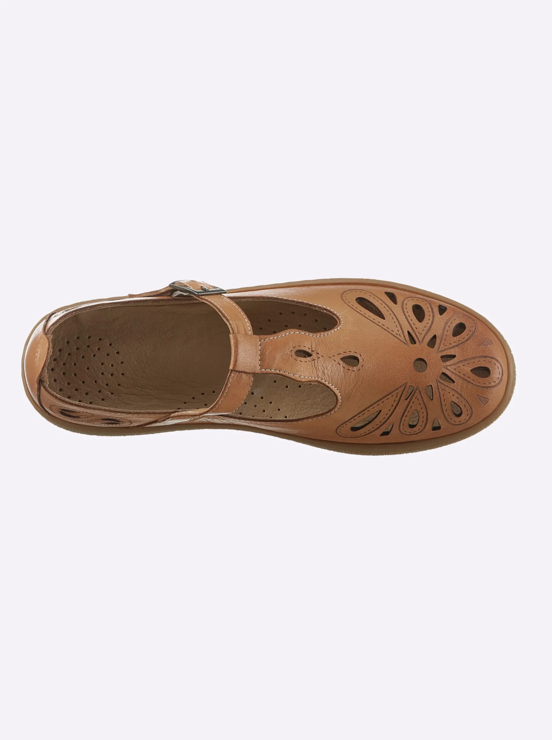 Mokassins & Slippers|airsoft modern+ Slipper komplett aus Leder camel