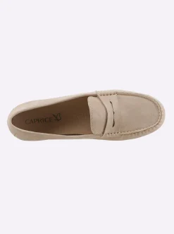 Mokassins & Slippers|Caprice Slipper mit flexibler Laufsohle sand