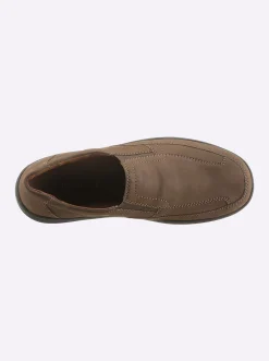 Mokassins & Slippers|Waldläufer Slipper mit Leder-Fußbett schlamm