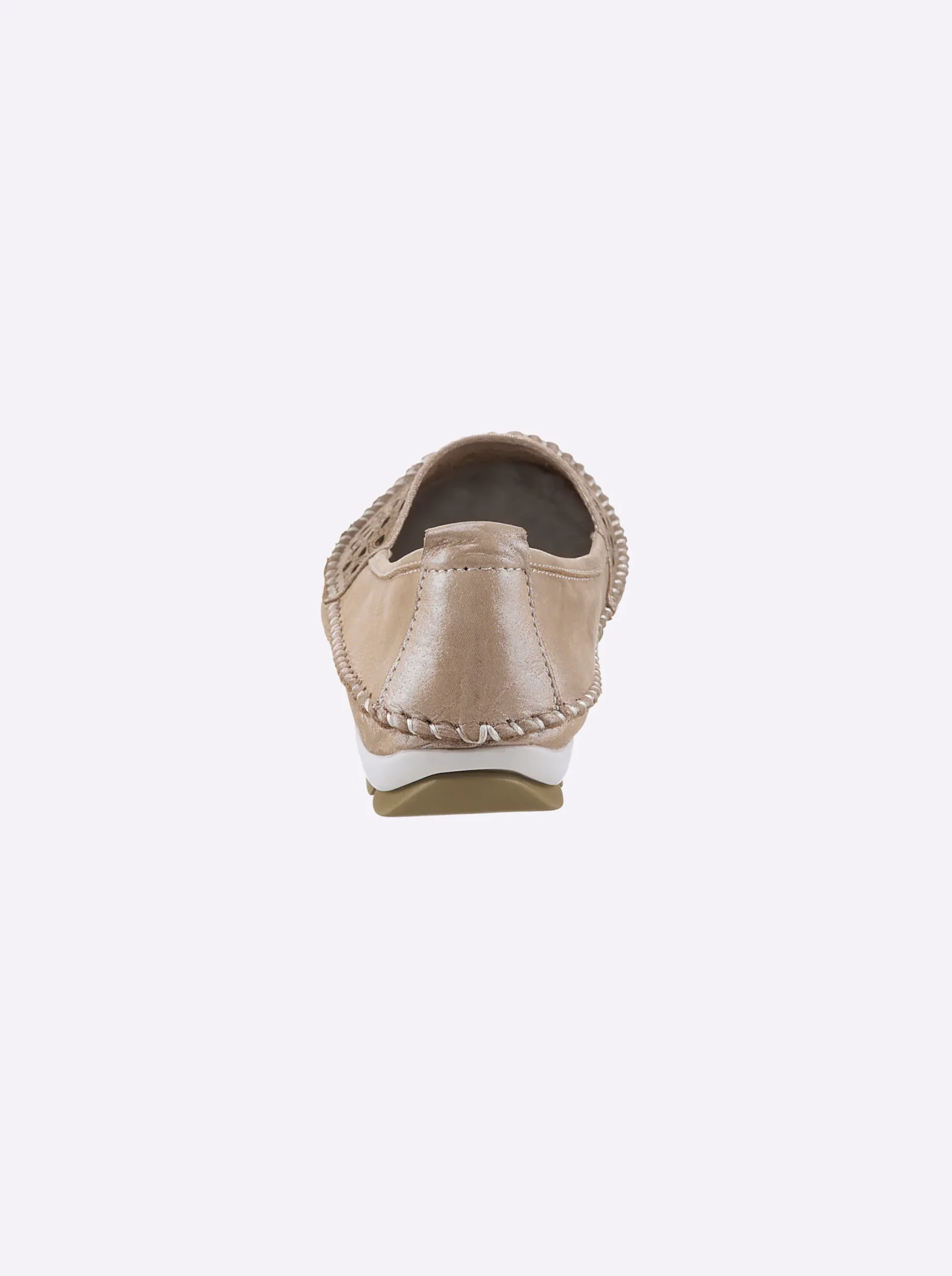 Mokassins & Slippers|Gemini Slipper mit Leder-Wechselfußbett puder-meliert