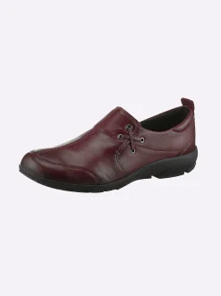 Mokassins & Slippers|Josef Seibel Slipper mit seitlichem Gummizug bordeaux