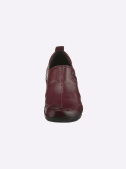 Mokassins & Slippers|Josef Seibel Slipper mit seitlichem Gummizug bordeaux
