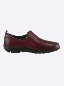 Mokassins & Slippers|Josef Seibel Slipper mit seitlichem Gummizug bordeaux