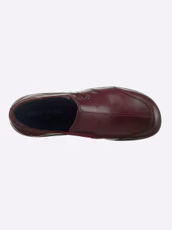 Mokassins & Slippers|Josef Seibel Slipper mit seitlichem Gummizug bordeaux