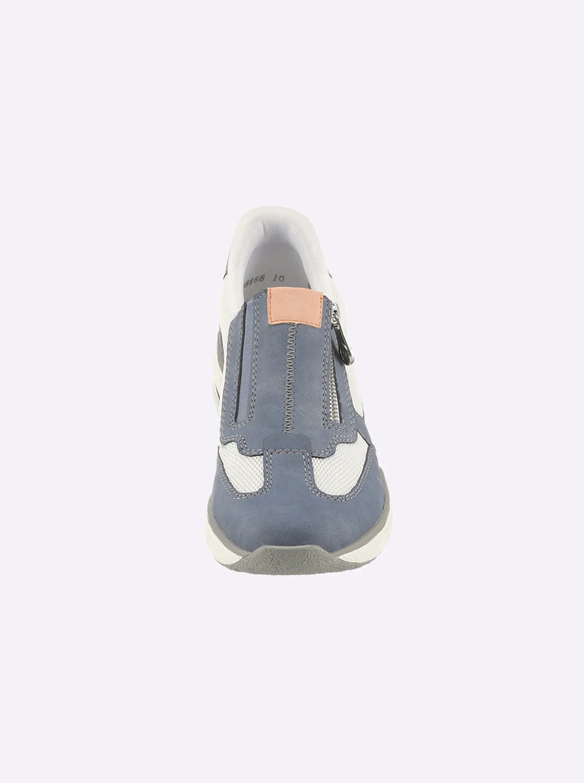 Sneakers & Schnürer|Rieker Slipper mit seitlichem Reißverschluss mittelblau