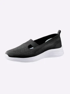Sneakers & Schnürer|Mokassins & Slippers|airsoft modern+ Slipper mit Stretch-Einsatz schwarz