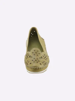 Mokassins & Slippers|Gemini Slipper mit Wechselfußbett pistazie